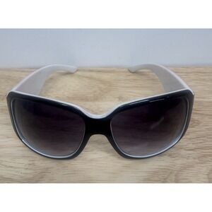 Andrea Jovine Sunglasses Black & White Frames Wrap Around Style